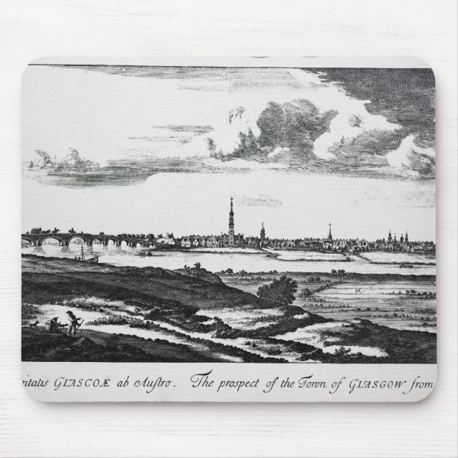 Die Aussicht der Stadt von Glasgow Mousepad (Vorne)
