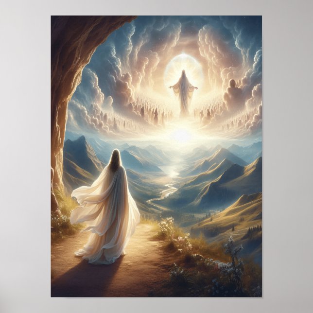 Die Aussicht erfüllte sich über das Himmelstor Poster (Vorne)