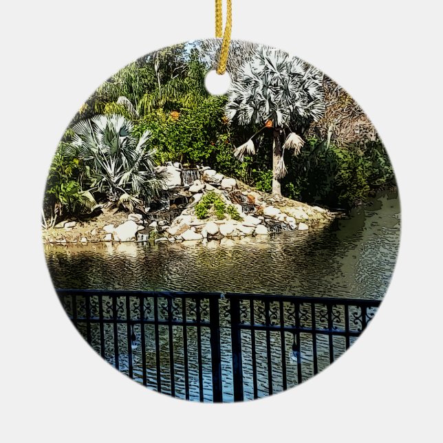 Die Aussicht in Ponte Vedra Florida 1206 Keramik Ornament (Vorne)