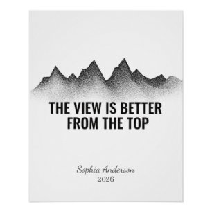 Die Aussicht ist besser von oben I Personalisiert Poster