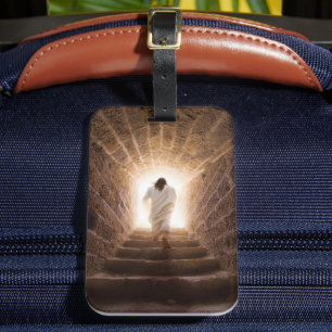 Die Aussicht - Jesus geht ins Licht Gepäckanhänger