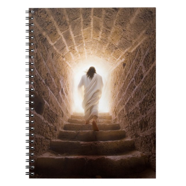 Die Aussicht - Jesus geht ins Licht Notizblock (Vorderseite)