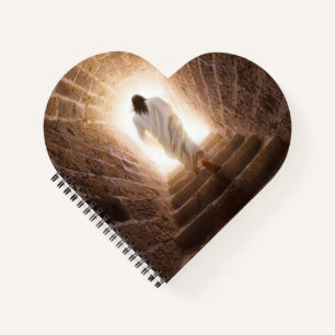 Die Aussicht - Jesus geht ins Licht Notizbuch