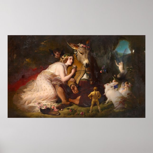 Die Aussicht vom Traum der Sommernacht Poster (Vorne)