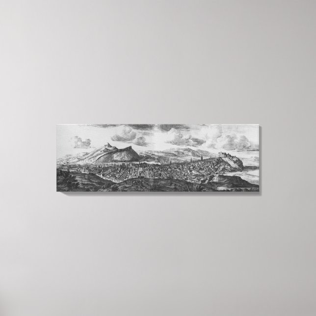 Die Aussicht von Edinburgh aus dem Norden Leinwanddruck (Vorderseite)