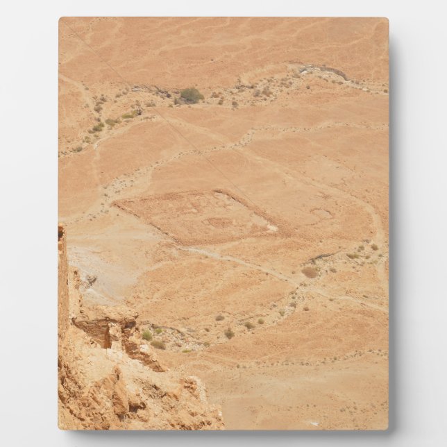 Die Aussicht von Masada Fotoplatte (Vorderseite)