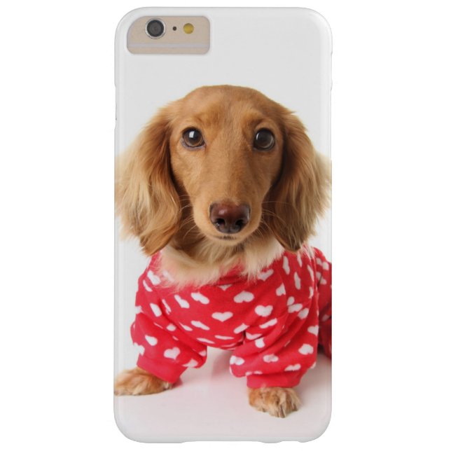 Die Ausstattung Dackel-Welpetragenden Valentines Case-Mate iPhone Hülle (Rückseite)