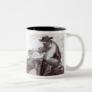 Die australischen Goldgräber Zweifarbige Tasse