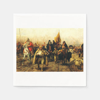 Die Auswanderung der Serben von Paja Jovanovic Fin Serviette