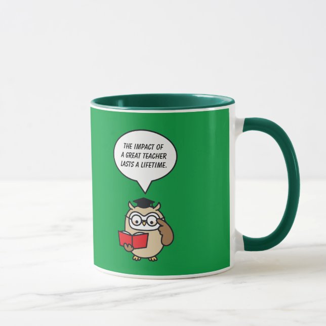 Die Auswirkungen eines großen Lehrers halten ein L Tasse (Rechts)