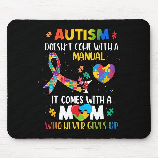Die Autismus-Mama kommt nicht mit einem manuellen  Mousepad (Vorne)