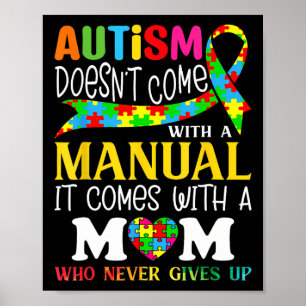 Die Autismus-Mama kommt nicht mit einem manuellen  Poster