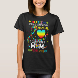 Die Autismus-Mama kommt nicht mit einem manuellen T-Shirt