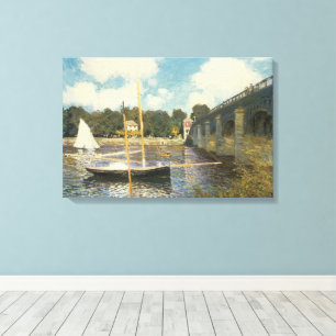 Die Autobahnbrücke in Argenteuil von Claude Monet Leinwanddruck