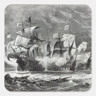 Die Avantgarde, unter Sir William Winter Quadratischer Aufkleber