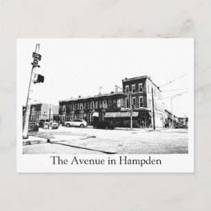 Die Avenue in Hampden Postkarte