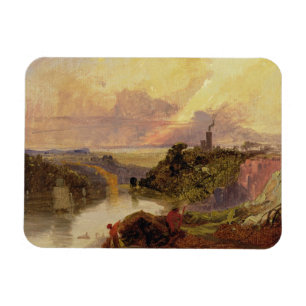 Die Avon-Schlucht am Sonnenuntergang (Öl auf Magnet