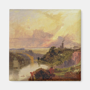 Die Avon-Schlucht am Sonnenuntergang (Öl auf Magnet