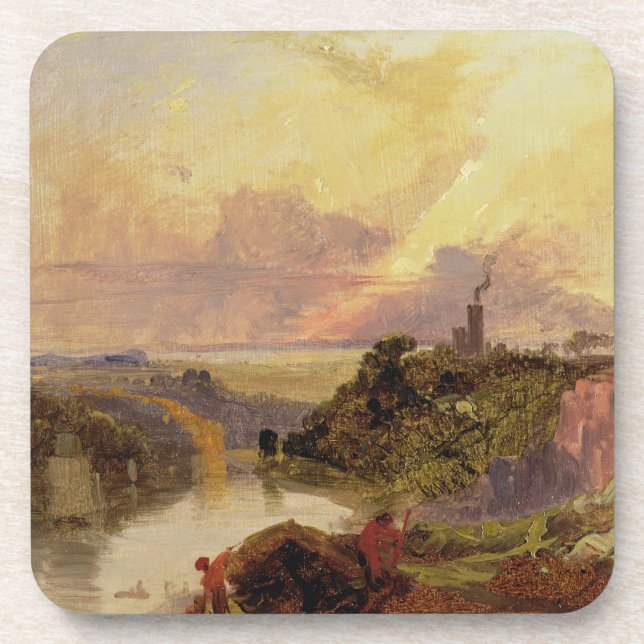 Die Avon-Schlucht am Sonnenuntergang (Öl auf Untersetzer (Vorderseite)
