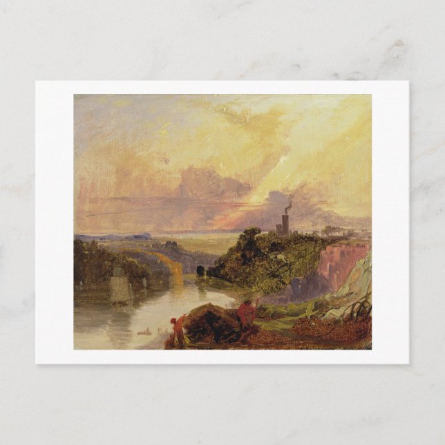 Die Avon-Schlucht bei Sunset (Öl auf Papier) Postkarte (Vorderseite)