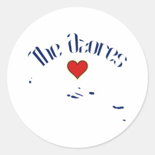 Die Azoren Runder Aufkleber