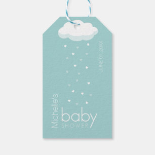 Die Baby-Dusche (aquamarin) danken Ihnen Geschenkanhänger