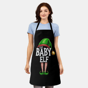 Die Baby-Elf-Gruppe Passende Familien-Weihnachten Schürze