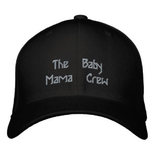 Die Baby Mama Crew Schwarze Familienfeier-Mütze Bestickte Baseballkappe
