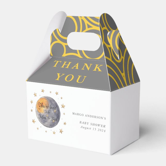 Die Babydusche von The Moon Stars Geschenkschachtel (Vorderseite)
