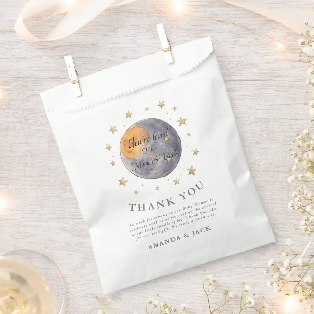 Die Babydusche von The Moon Stars Geschenktütchen (Ausgeschnitten)