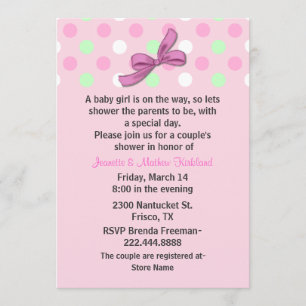 Die Babyparty-Einladung des Baby-Paares Einladung