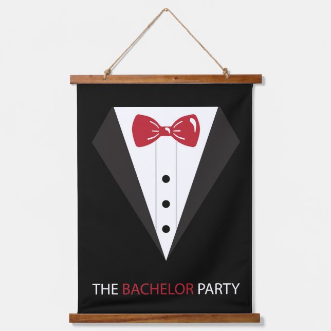 Die Bachelor-Partei Wandteppich Mit Holzrahmen (Vorderseite)