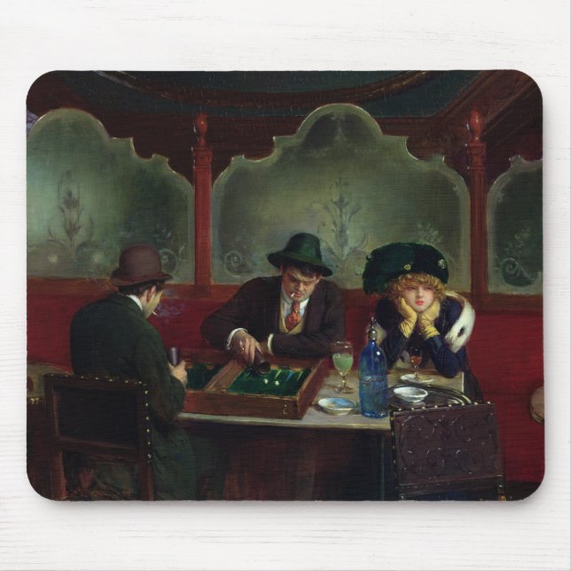 Die backgammon-Spieler Mousepad (Vorne)