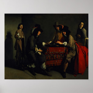 Die Backgammon-Spieler Poster