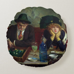 Die backgammon-Spieler Rundes Kissen