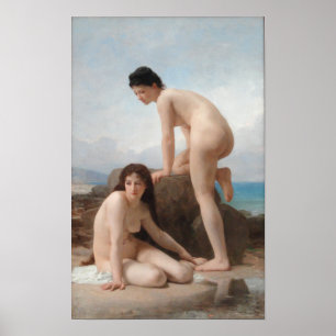 Die Bäder von William-Adolphe Bouguereau Poster