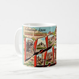 Die Badlands-Postkarte Kaffeetasse
