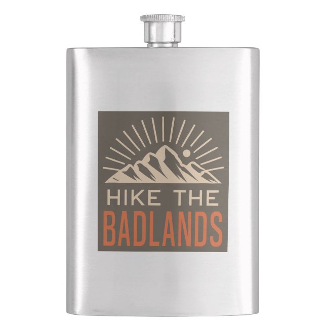 Die Badlands-Sonnenbrille wandern Flachmann (Vorderseite)