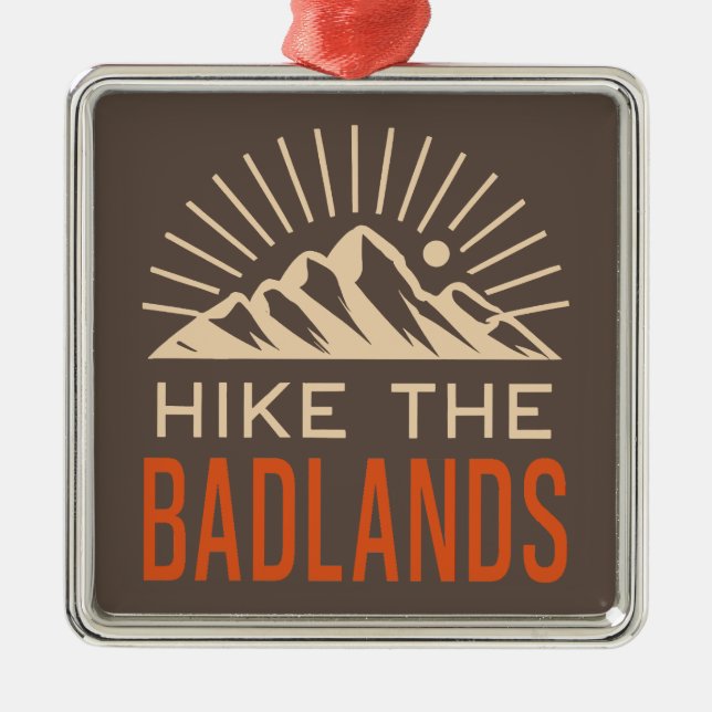 Die Badlands-Sonnenbrille wandern Ornament Aus Metall (Vorne)