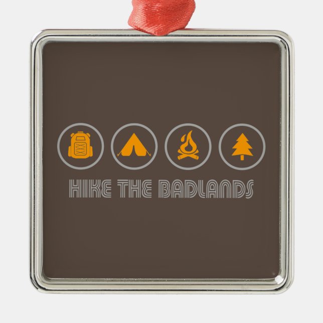 Die Badlands wandern Ornament Aus Metall (Vorne)