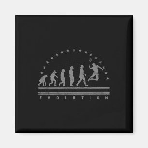 Die Badminton Evolutionen Retro Shuttle Men Badmi Magnet