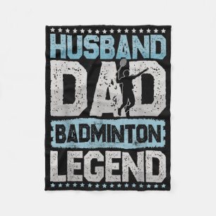 Die Badminton-Legenden Retro-Shuttle Herren-Badmin Fleecedecke
