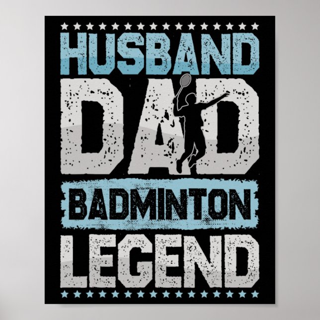 Die Badminton Legends Retro Shuttle Men's Badminto Poster (Vorne)