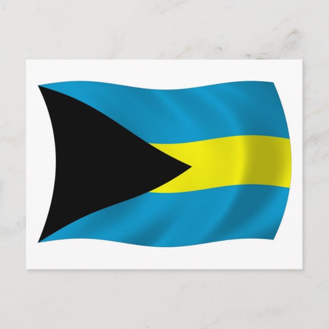 Die Bahamas-Flag-Postkarte Postkarte (Vorderseite)