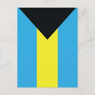 Die Bahamas-Flagge als Postkarten