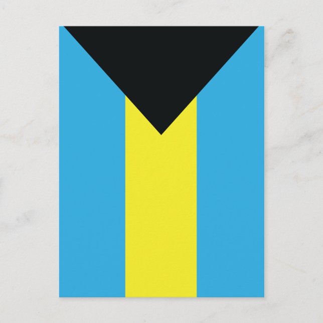 Die Bahamas-Flagge als Postkarten (Vorderseite)