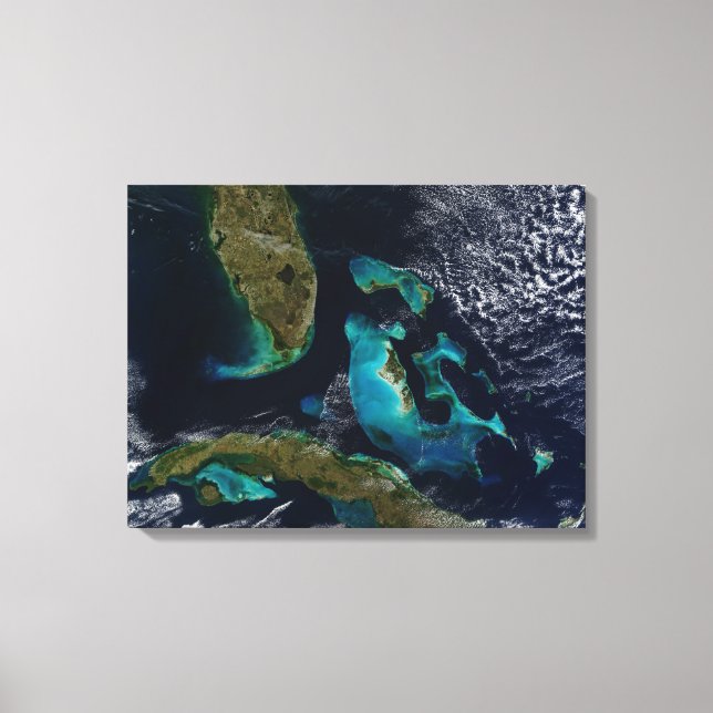 Die Bahamas, Florida und Kuba Leinwanddruck (Vorderseite)