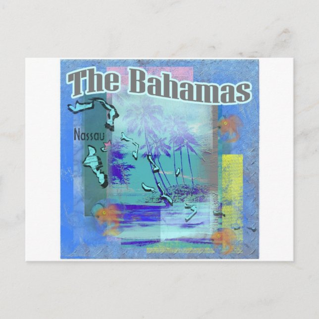 Die Bahamas Postkarte (Vorderseite)