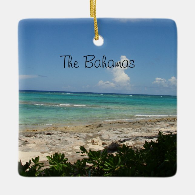 Die Bahamas-Verzierung Keramikornament (Vorderseite)