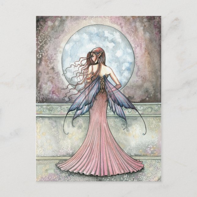 Die Balcony Fairy Postcard von Molly Harrison Postkarte (Vorderseite)
